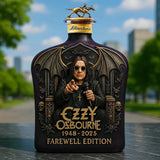 Ozzy Osbourne Dombornyomott Üveg Limitált Kiadású Whiskey Palack-5