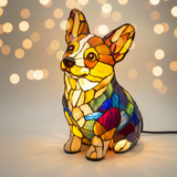 Ragyogó Corgi Figura Lámpa