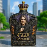 Ozzy Osbourne Dombornyomott Üveg Limitált Kiadású Whiskey Palack-5