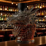 Sárkányfej alakú whisky karafa