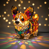 Ragyogó Corgi Figura Lámpa