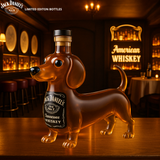 Borz alakú whiskey üveg