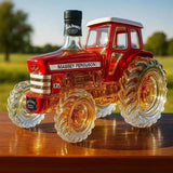 Traktor alakú üveg whiskey palack