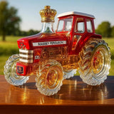 Traktor alakú üveg whiskey palack