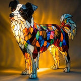 Border Collie Figura Lámpa