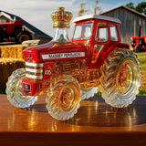 Traktor alakú üveg whiskey palack