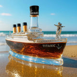 Romantikus hajó alakú whisky üveg