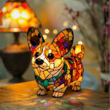 Ragyogó Corgi Figura Lámpa