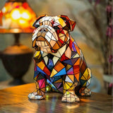 Elegáns Bulldog Figura Lámpa