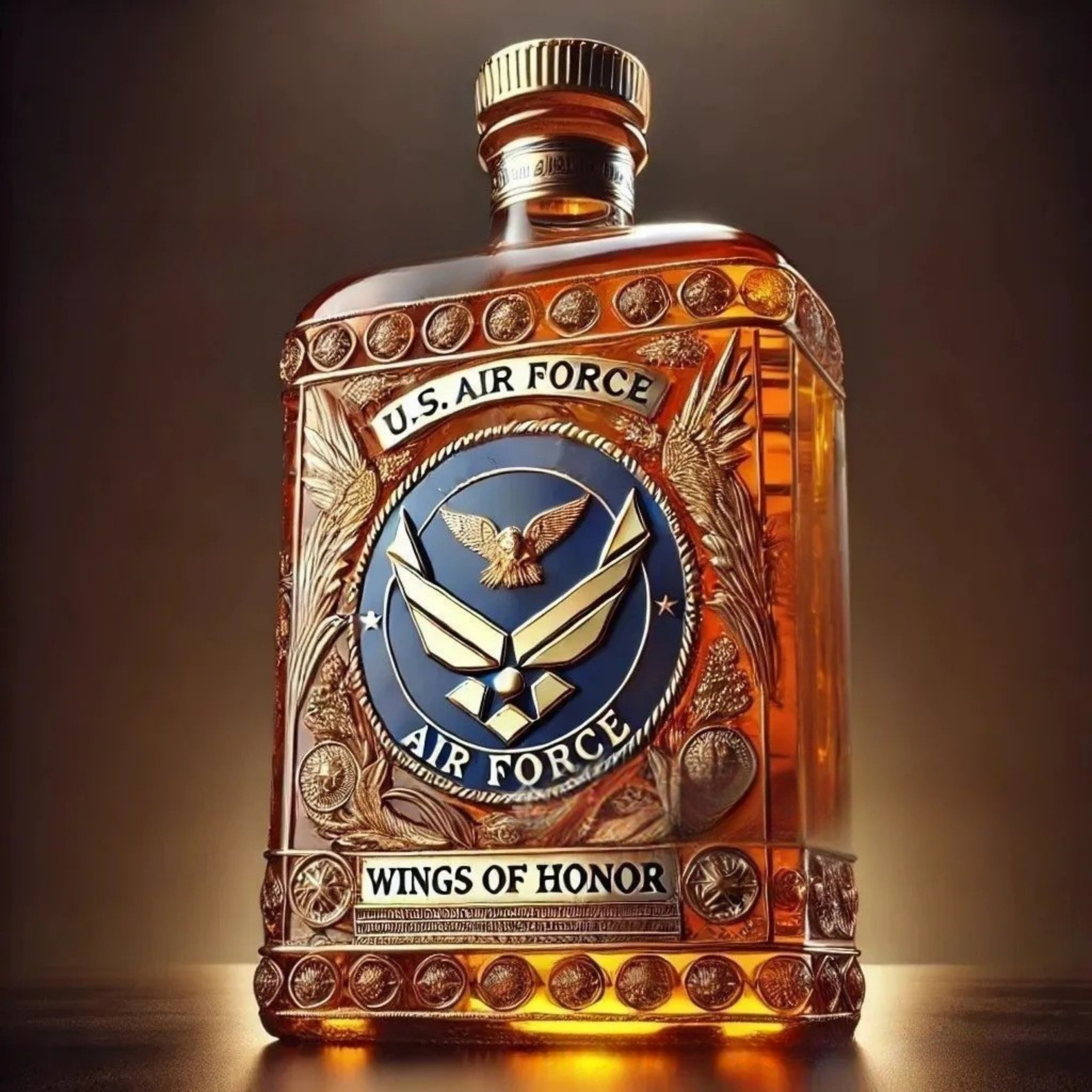 Whisky üveg - Az Amerikai Haditengerészet különkiadása